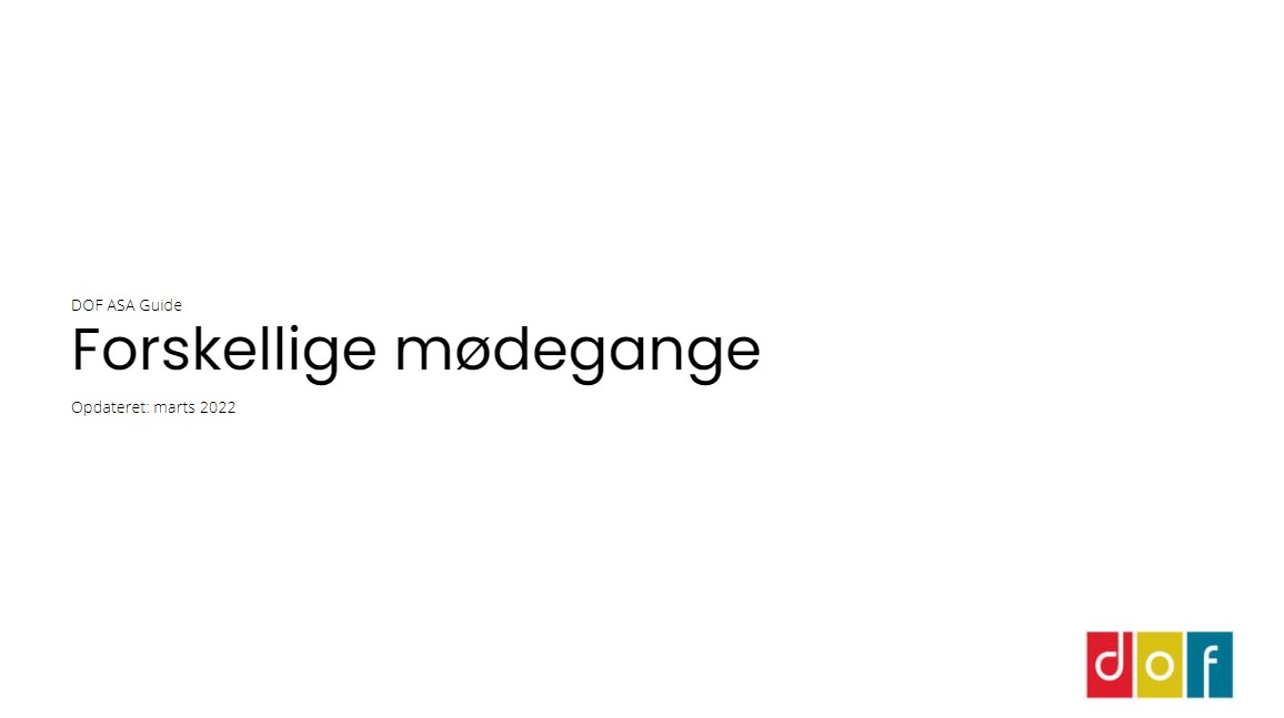 Forskellige Mødegange